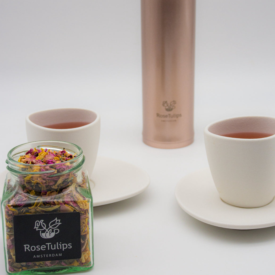 Tea flask for cold or hot brews