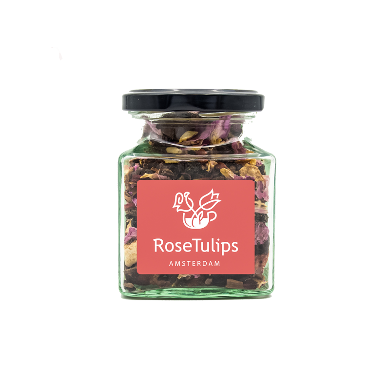 Rosa Beeren. Beerentee. Fruchtiger Tee